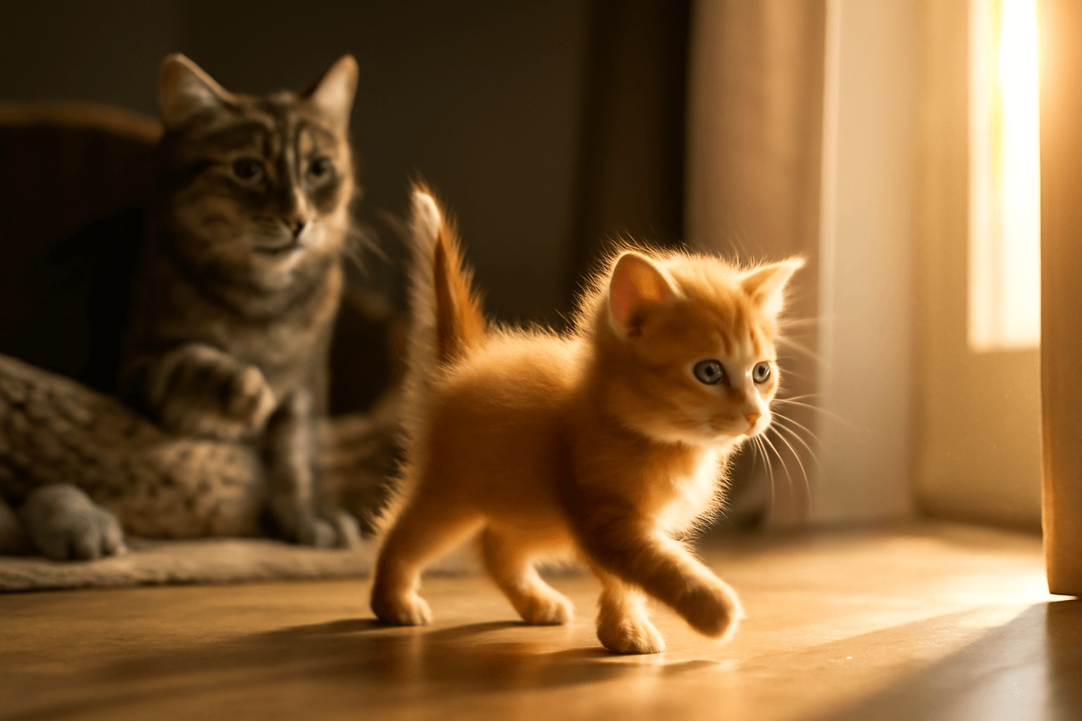 Buddy odvazne kote ktere ignoruje volani maminky a vyrazi do 1769562069054