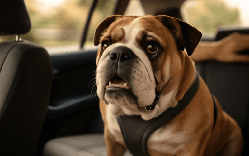 Bulldog thurgood knuci behem triminutove jizdy do psi skolky 1768525254051