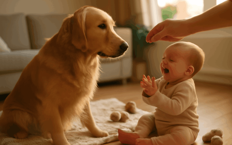 Carter zlaty retrivr a jeho miminko jak pes dokaze vycarovat 1769050871935