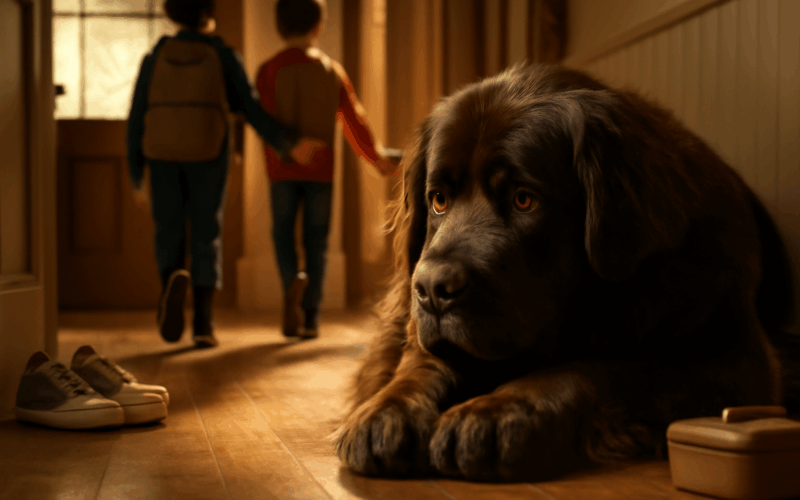 Chewy novofundland kteremu se trha srdce kdyz jeho lidske so 1768712483184