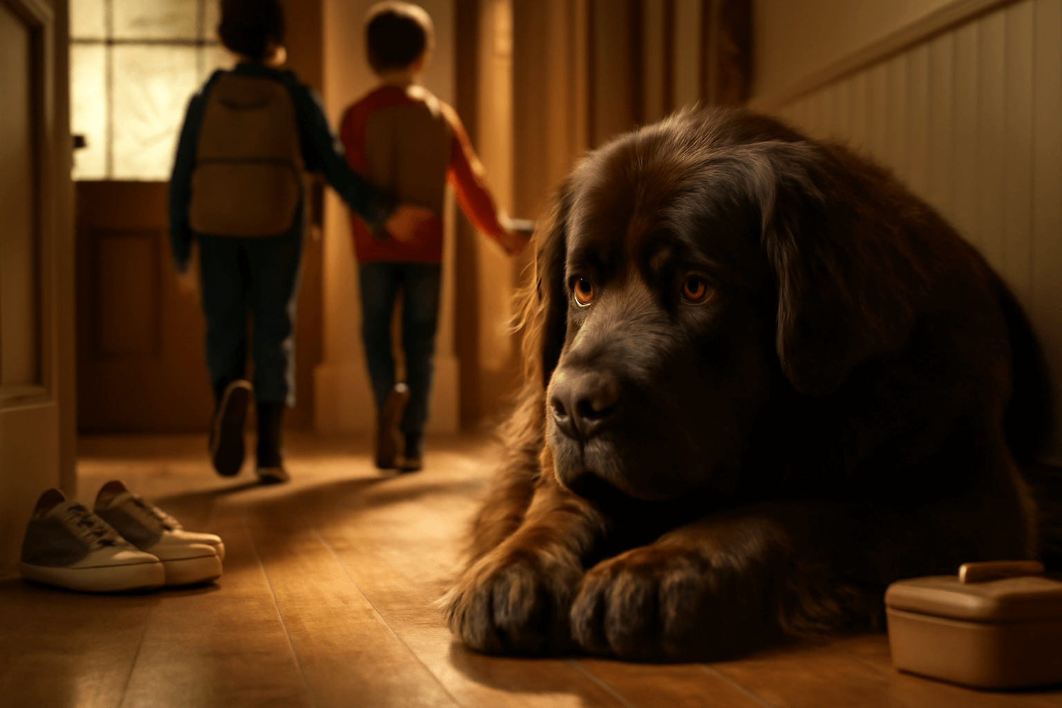 Chewy novofundland kteremu se trha srdce kdyz jeho lidske so 1768712483184