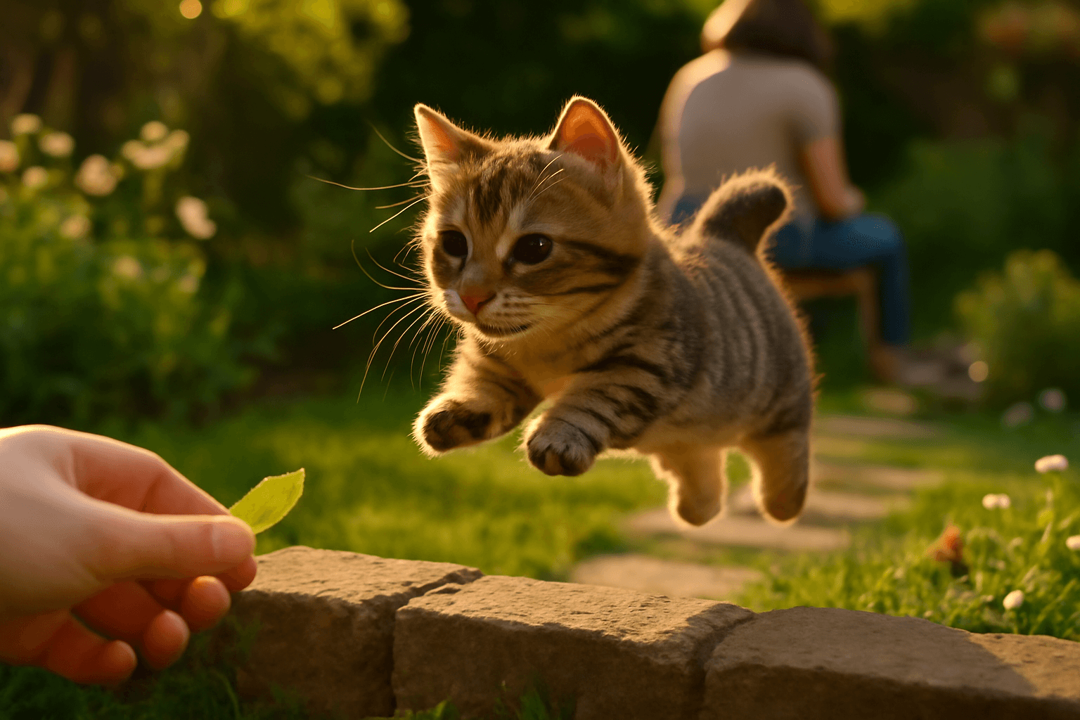 Figgy puddin si uziva zahradu a komentuje kazdy skok 1768150865465