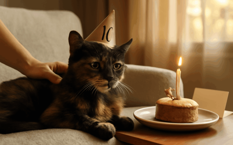 Flossie nejstarsi zijici kocka na svete oslavila 30 narozeni 1768971677648