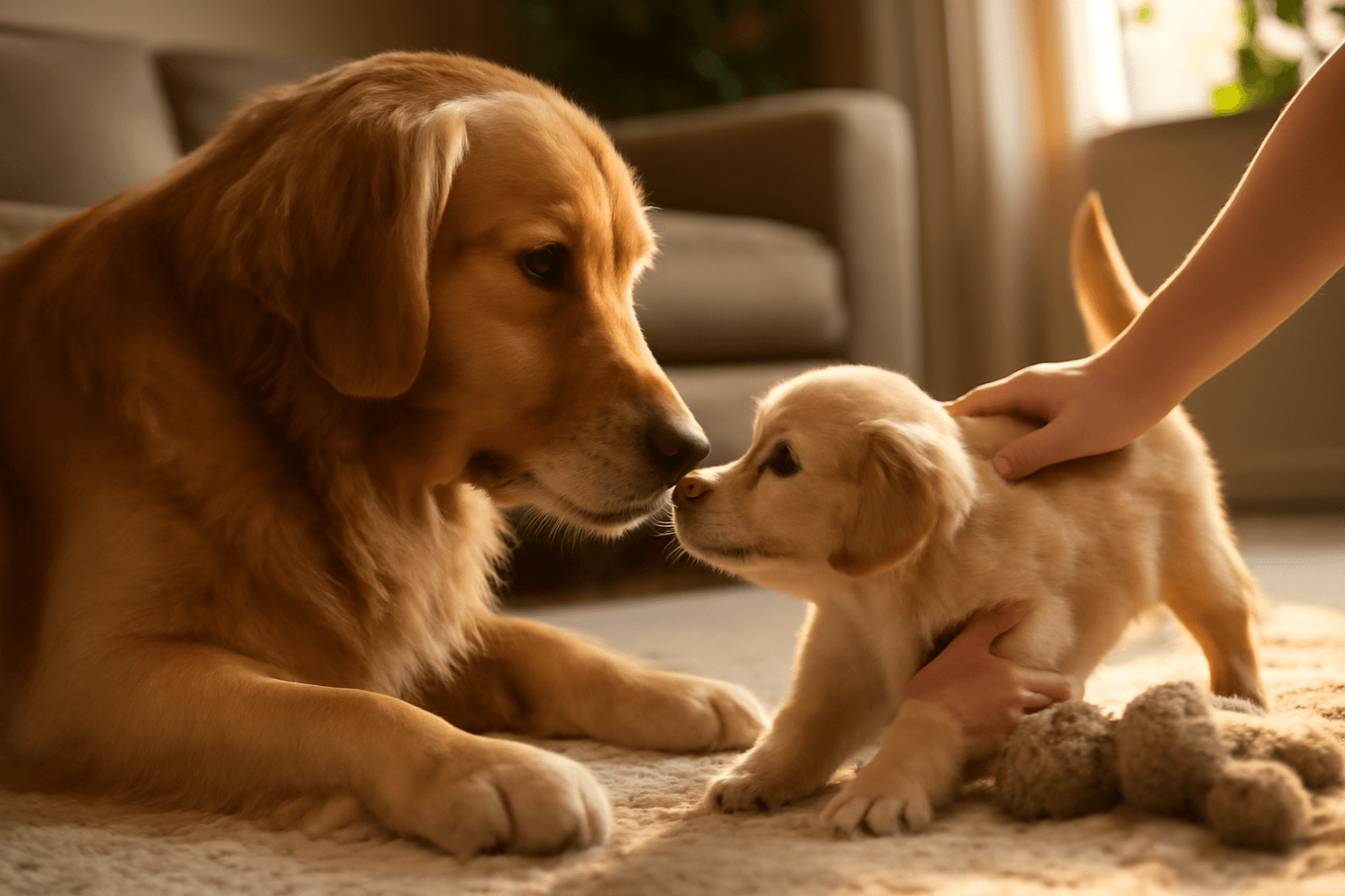 Golden retriever beau privital stene wylder jejich prvni set 1769382052404