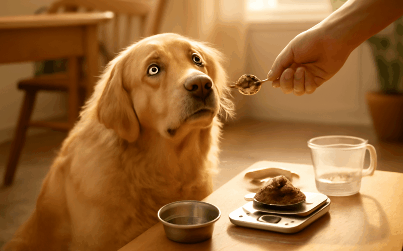 Golden retriever brew nastupuje na dietu jeho prehnane reakc 1768798859849