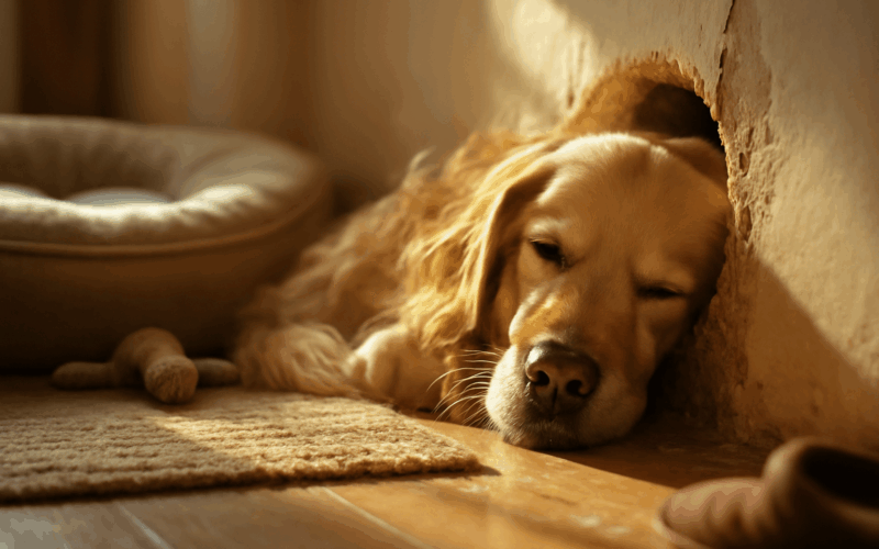 Golden retriever si jako oblibene misto na slofika vybral di 1767927693129