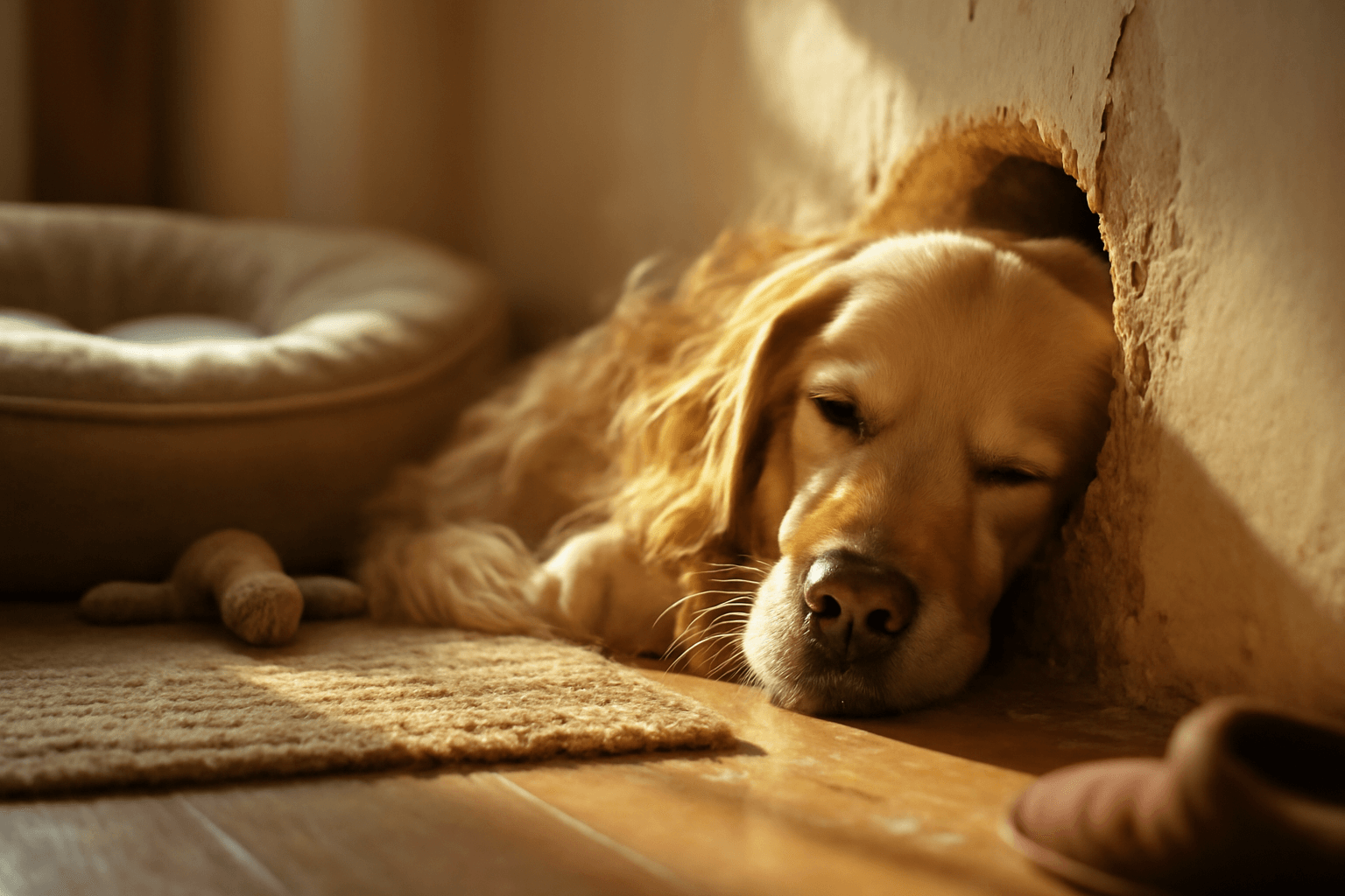 Golden retriever si jako oblibene misto na slofika vybral di 1767927693129