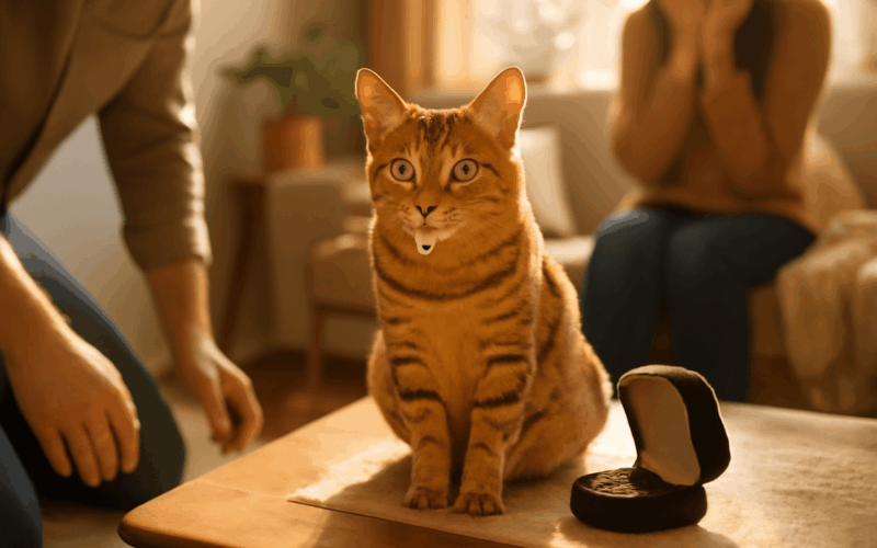 Kocka prozradila zasnuby a pak si pro prsten prisla 1768935658248