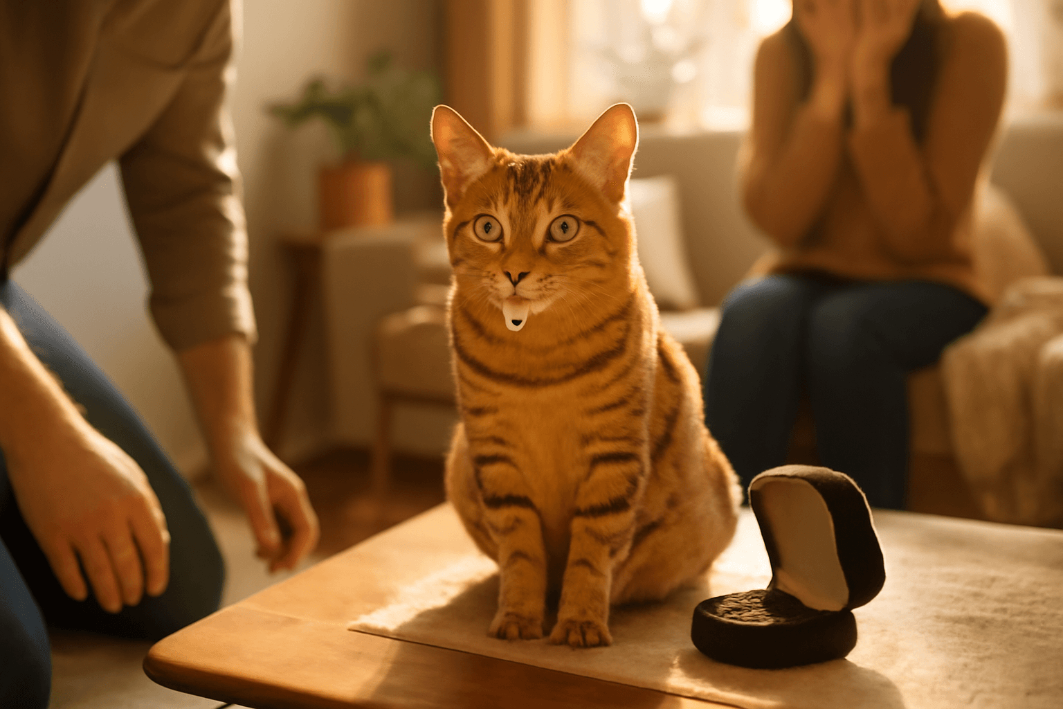 Kocka prozradila zasnuby a pak si pro prsten prisla 1768935658248