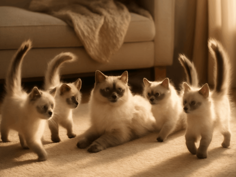 Kotatka ragdoll synchronizuji sve spicate ocasky 1769734857802