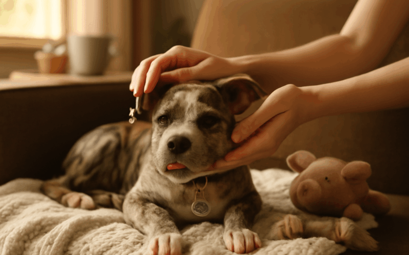 Kratka pece velky dopad stene pit bull piglet naslo klid 1767798107638