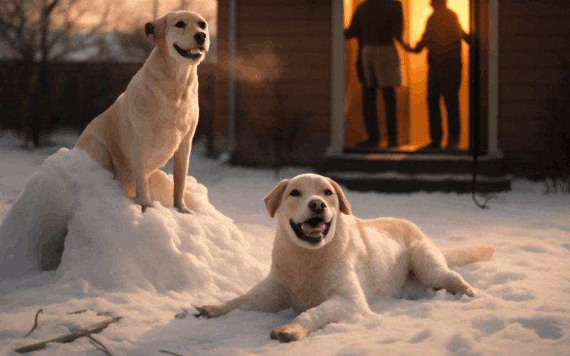 Labradorky stella a mabel rozhoduji kdy skonci venkovni rado 1768611650346