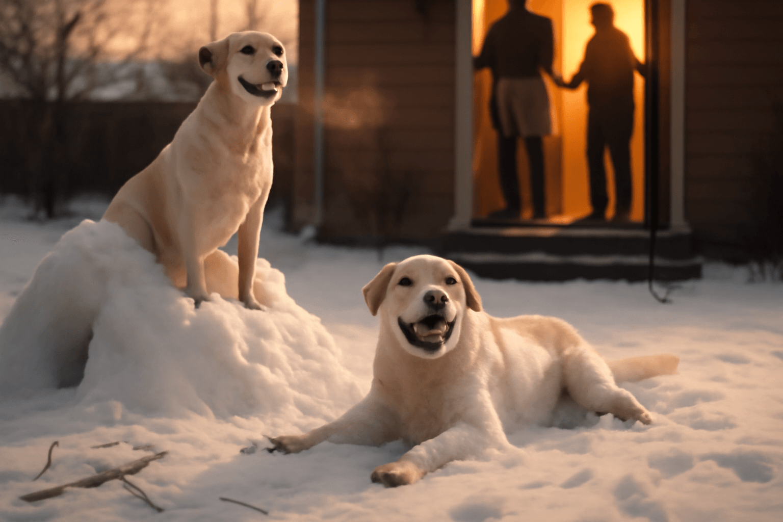 Labradorky stella a mabel rozhoduji kdy skonci venkovni rado 1768611650346