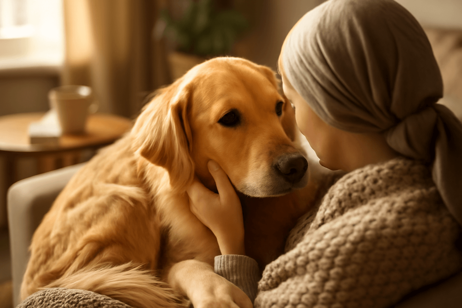 Mabel zlaty retrivr ktery neopousti sveho panicka behem chem 1767315696598