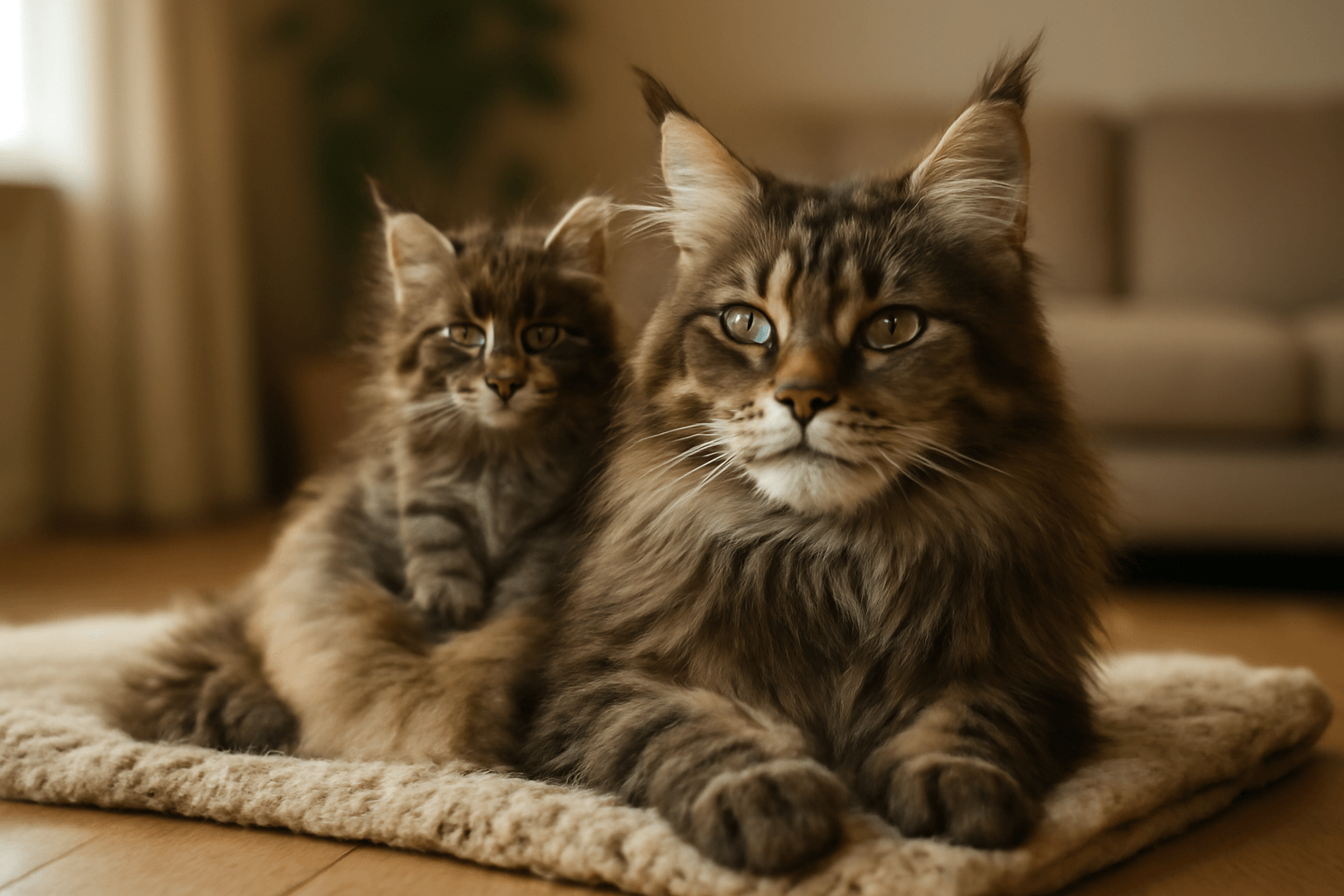 Maine coon a jeji mini ja maminka s kotetem ktere vypada jak 1768057272020