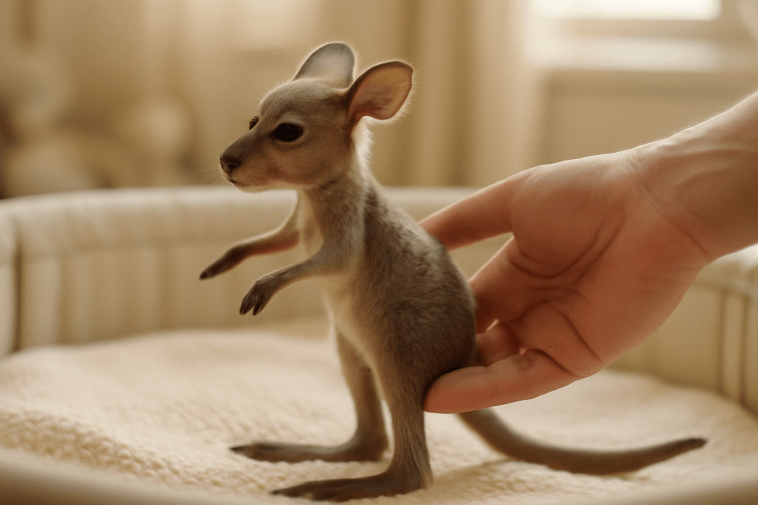 Mala klokanka jj trenuje rovnovahu roztomile video 1769360447623