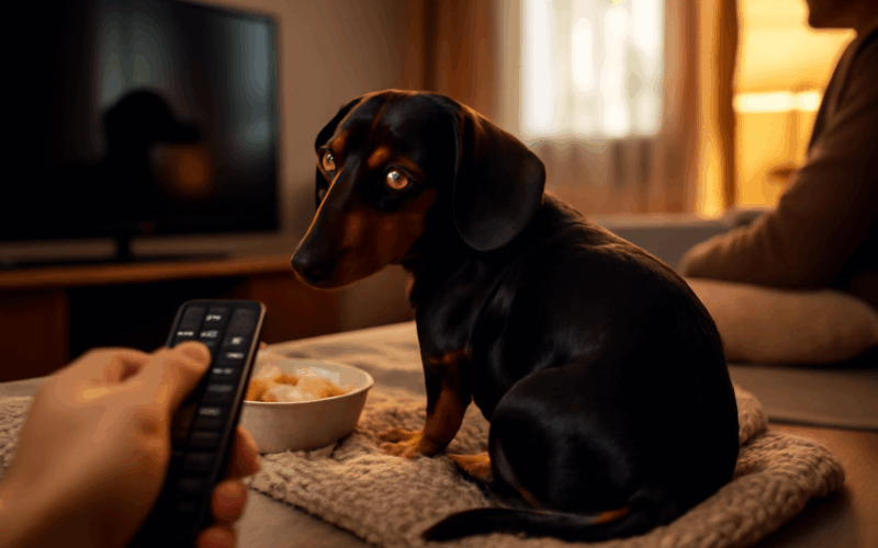 Mini jezevcik dava mame studene rameno kvuli oblibenemu film 1768640455458