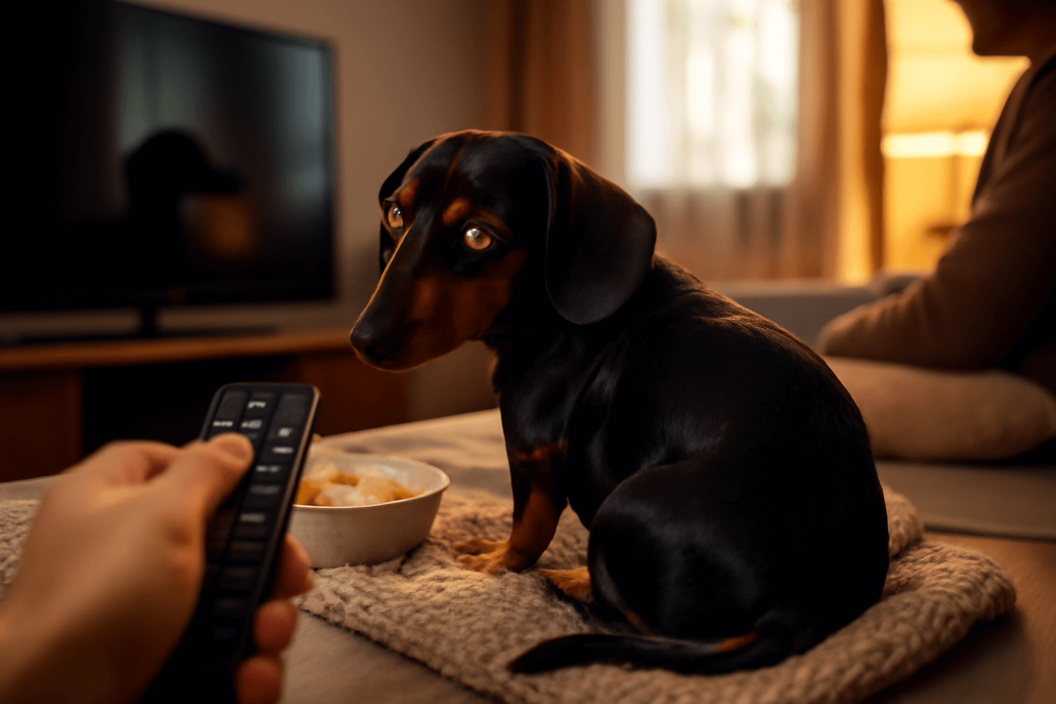 Mini jezevcik dava mame studene rameno kvuli oblibenemu film 1768640455458