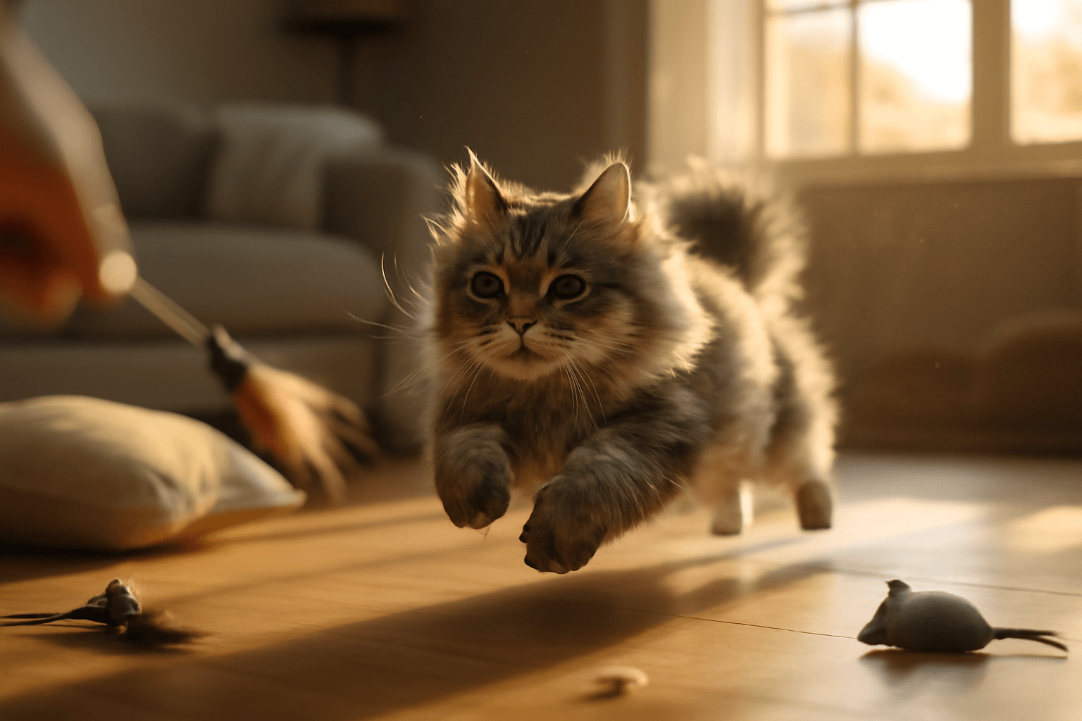 Nimbus sibirsky kocour s legendarnimi zoomies 1767279689408