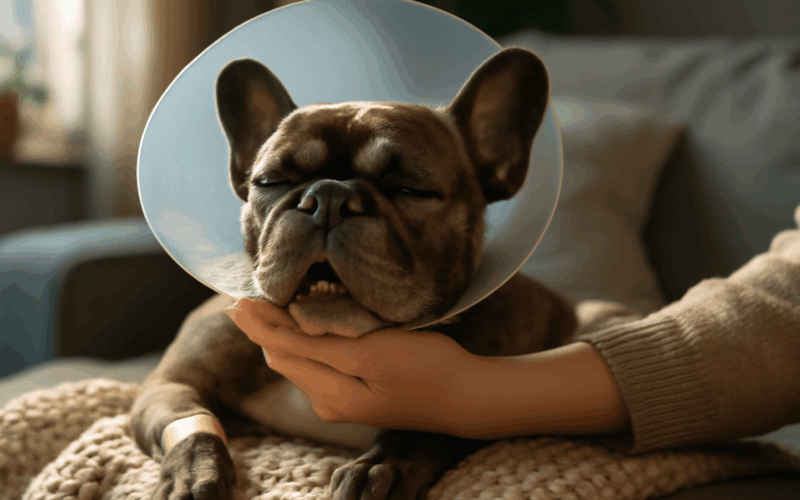 Ospale vyti francouzskeho buldocka po narkoze dobyva interne 1769288456884