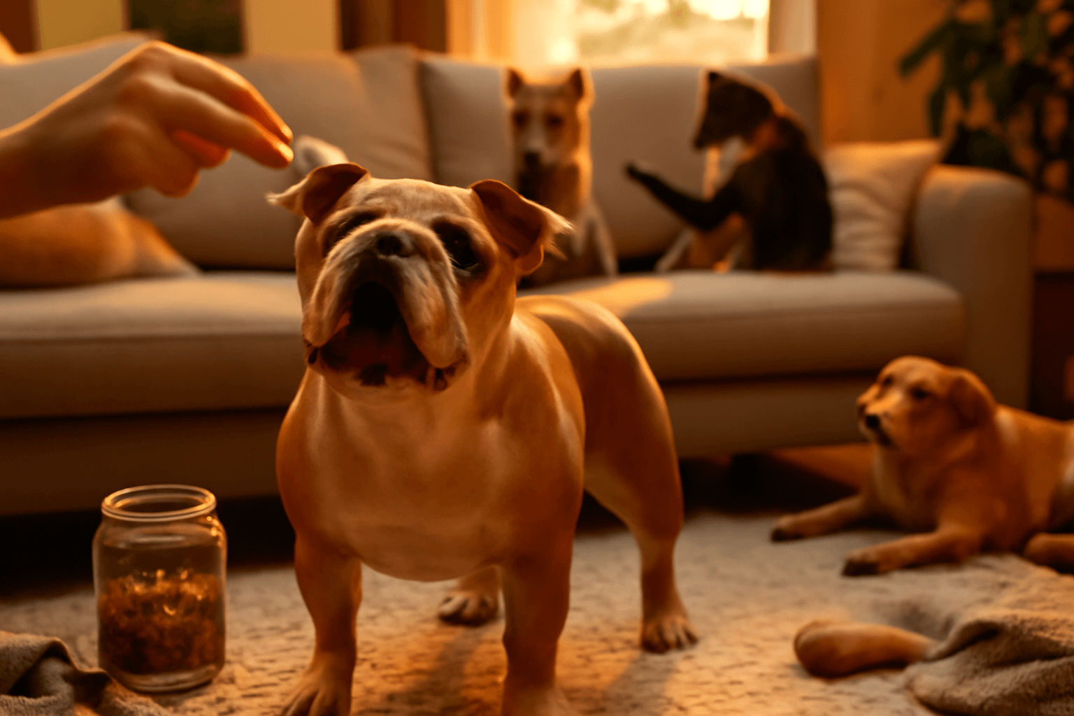 Pancake anglicky buldok ktery vladne domu 1768784466766