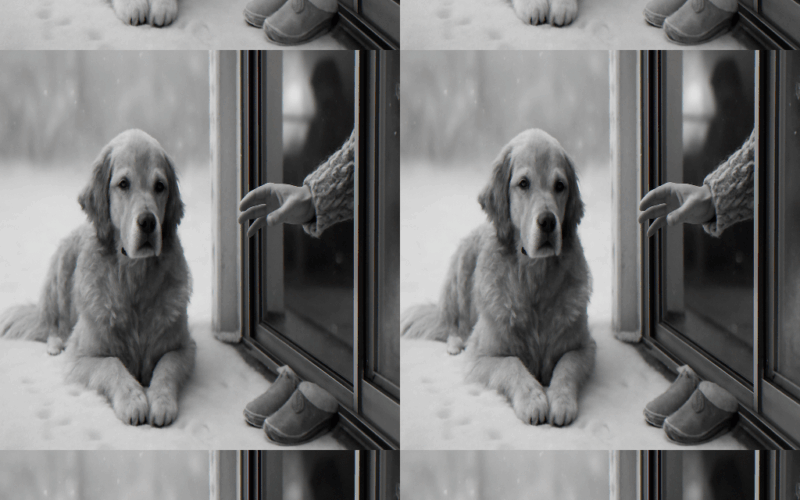 Parker zlaty retrivr odmita opustit snih 1769554859119