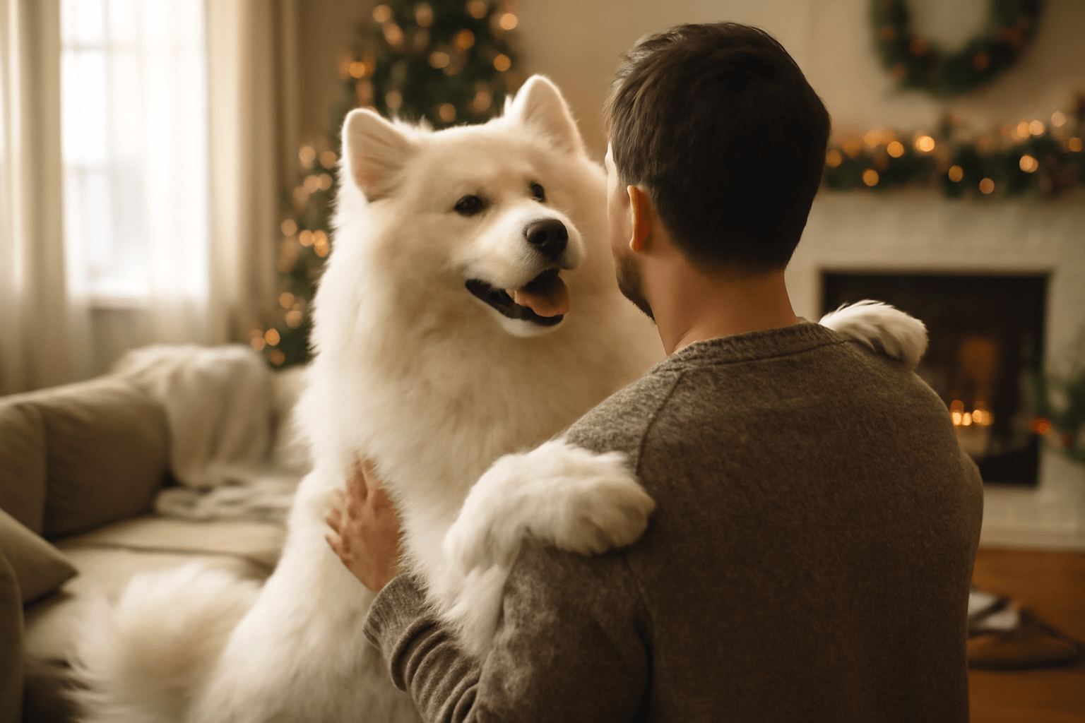 Samojed jako chodici oblacek rano vita tatu neznym objetim 1768770054124