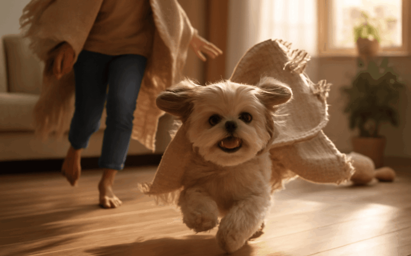 Shih tzu cino a jeho majitelka v plastich uplne jako kouzeln 1768878046863