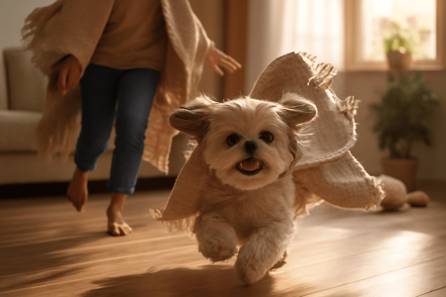 Shih tzu cino a jeho majitelka v plastich uplne jako kouzeln 1768878046863