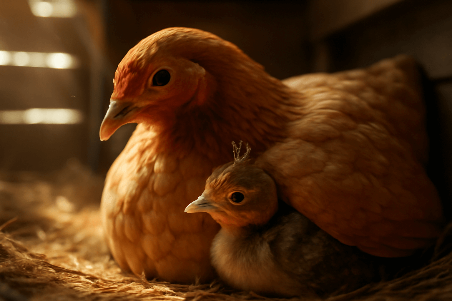 Slepice susan se stala nahradni maminkou paviho mladete peaw 1769540456722