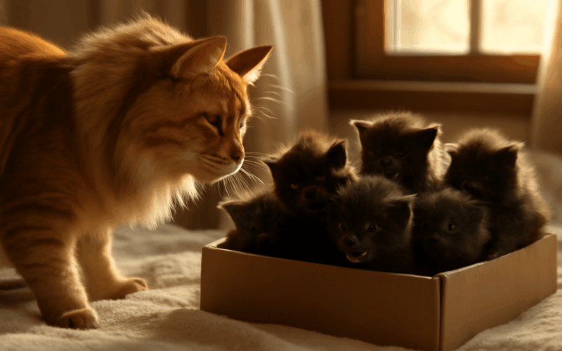 Tata maine coon potkal sva kotata a oni ho povazuji za vetre 1768230065897