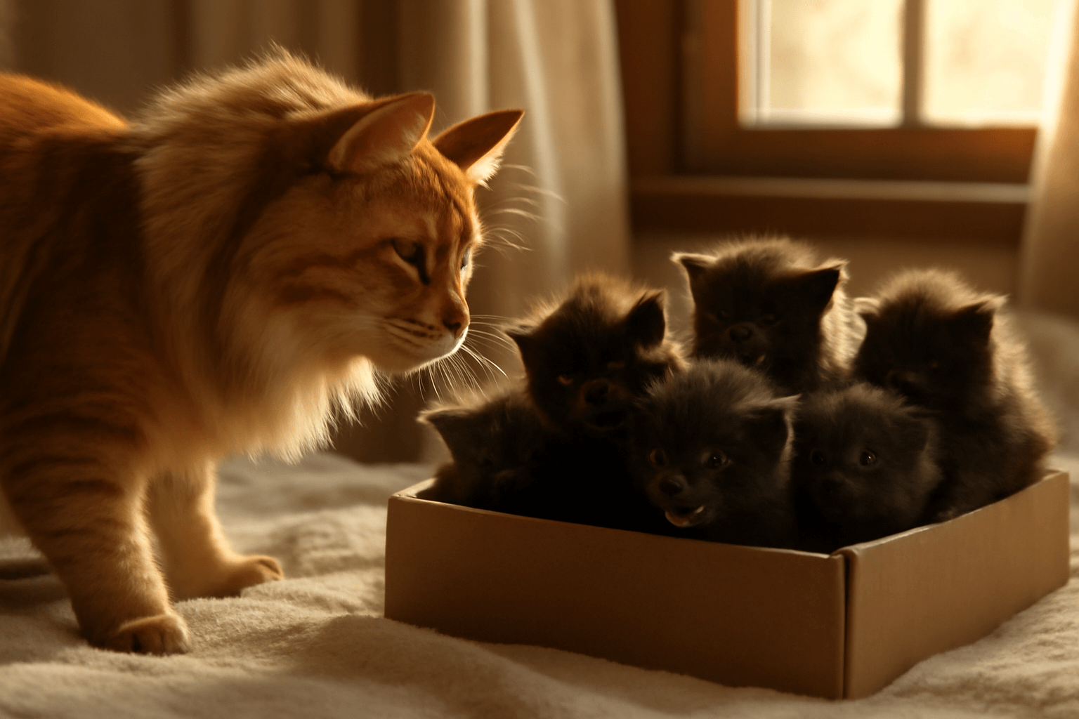 Tata maine coon potkal sva kotata a oni ho povazuji za vetre 1768230065897