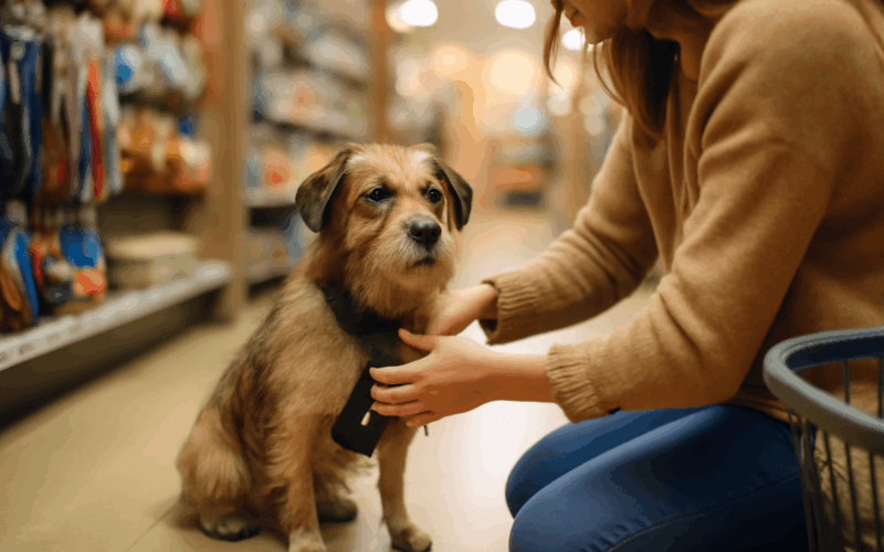 Toulavy pejsek vbehl do targetu a odchazel uz s novou rodino 1769014860821