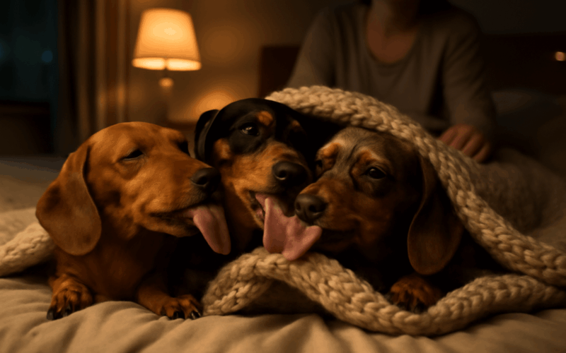 Tri jezevcici jeden nekonecny ritual olizovani a neuveriteln 1768266057544