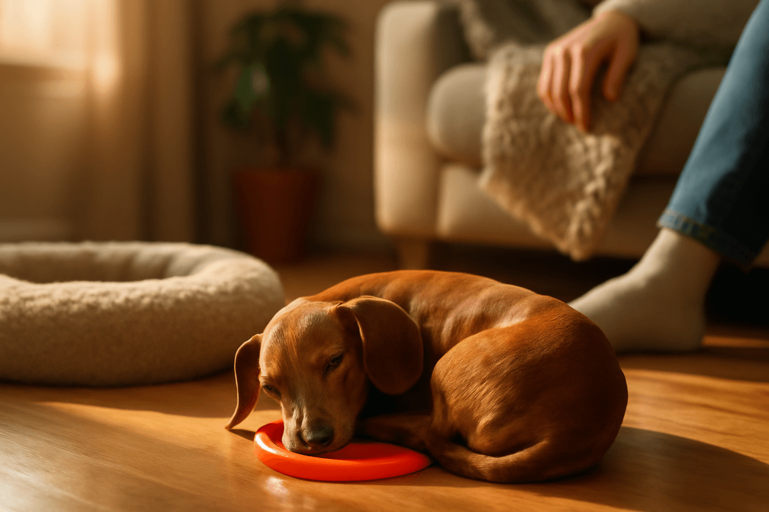 Wally jezevcik ktery si vybira ty nejpodivnejsi mista na spa 1767992474300