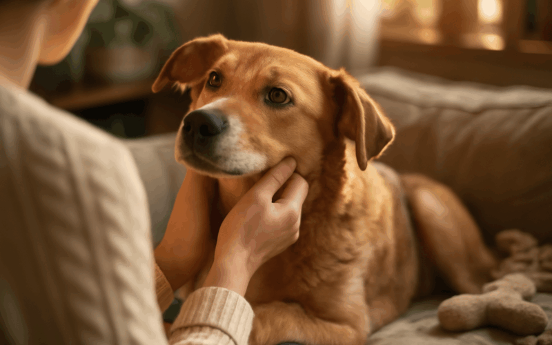 Zachranena fenka coconut po ztrate maminky znovu nasla stest 1768309260008