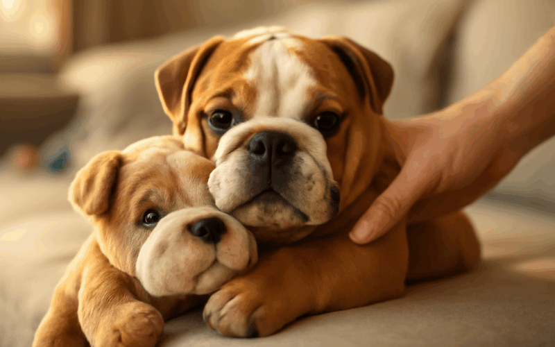 Buldocek taco se zamiloval do plysaka a jeho reakce je k sez 1770526841950