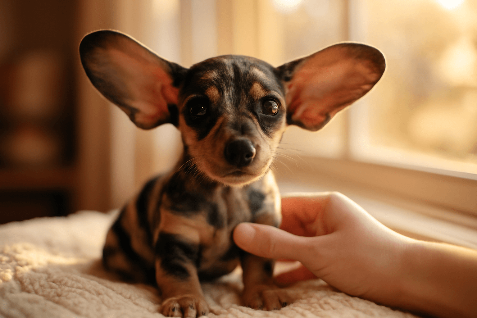 Chiweenie ollie s obrima usima pripomina letajiciho dumba 1770260460488