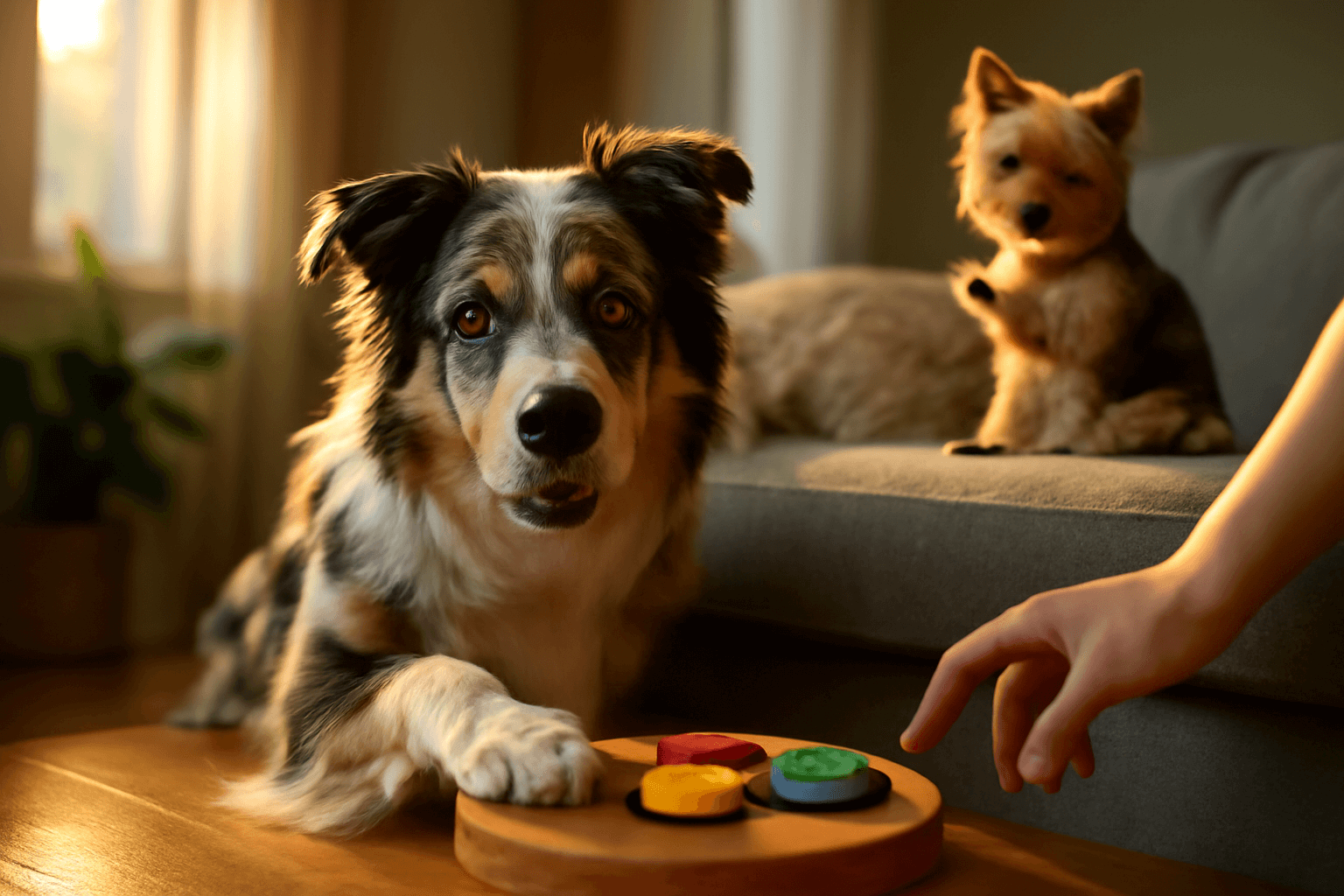 Flambo australsky ovcak si myslel ze maly yorksir rupert je 1772143299542