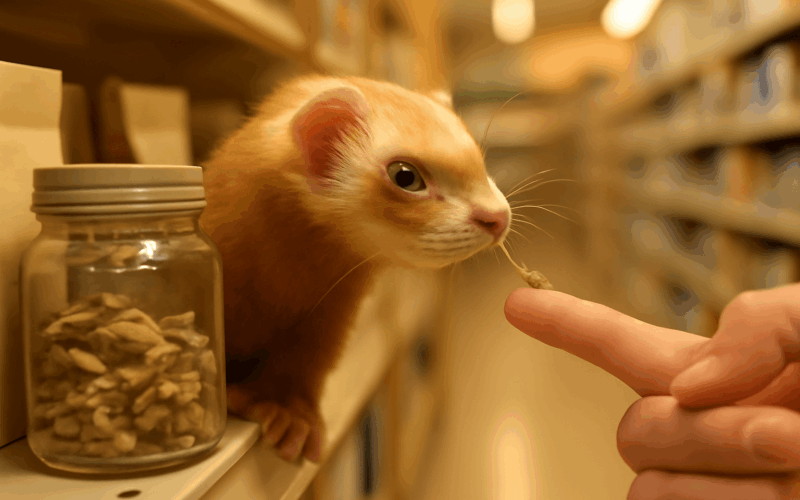 Fretka moon okouzluje pri nakupu oblibenych susenych rybicek 1772031696978