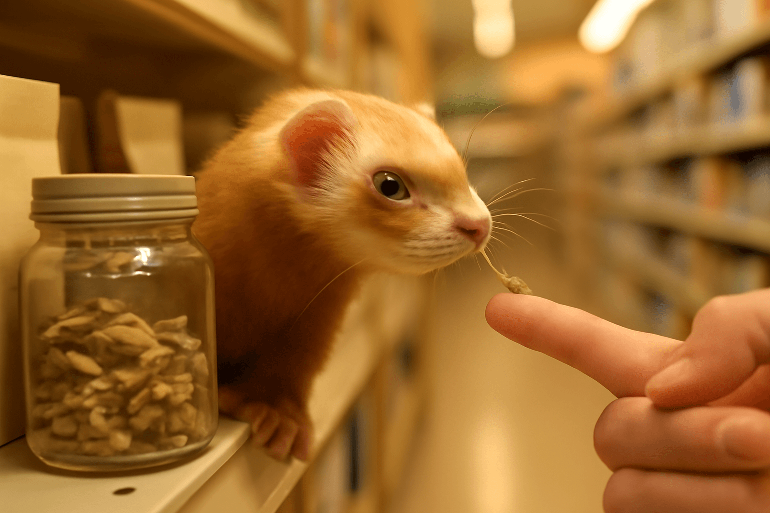 Fretka moon okouzluje pri nakupu oblibenych susenych rybicek 1772031696978