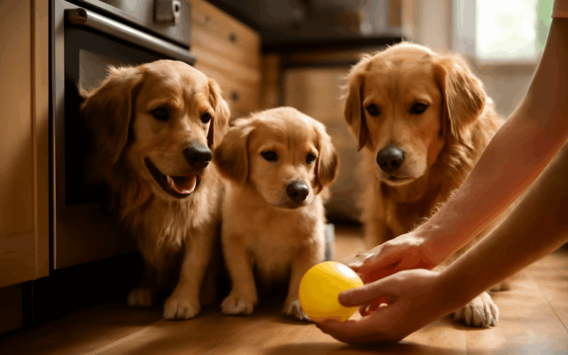 Golden retrievri blue bonnie a boone nenechaji micek zapomen 1770332448306