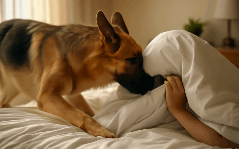 Hra na schovavanou s nemeckym ovcakem skoncila poradnym head 1770382863049