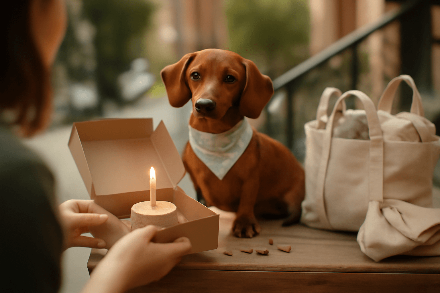 Jezevcice lady oslavila prvni narozeniny dortem i nakupnim v 1770094876514