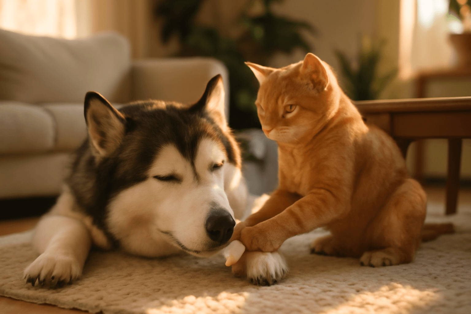 Kocka penny masiruje huskyho bucka vymenou dostane kousek ve 1770130895568