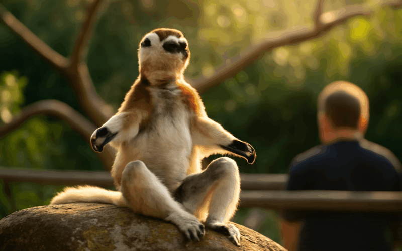 Lemur se sluni a lide ho prirovnavaji ke krali julianovi z m 1771455689146