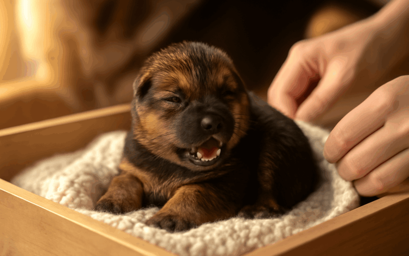 Novorozene stene nemeckeho ovcaka s velkym nazorem 1770080458561