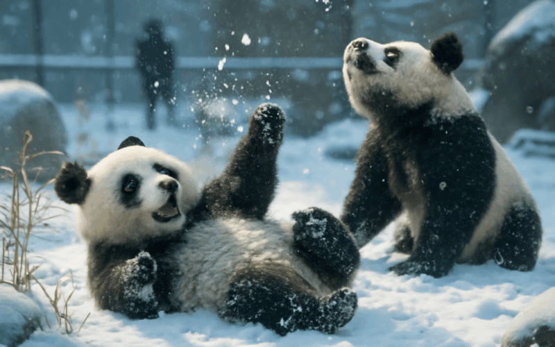 Pandy ve washingtonu si uzivaji snehove radovanky 1770159646929