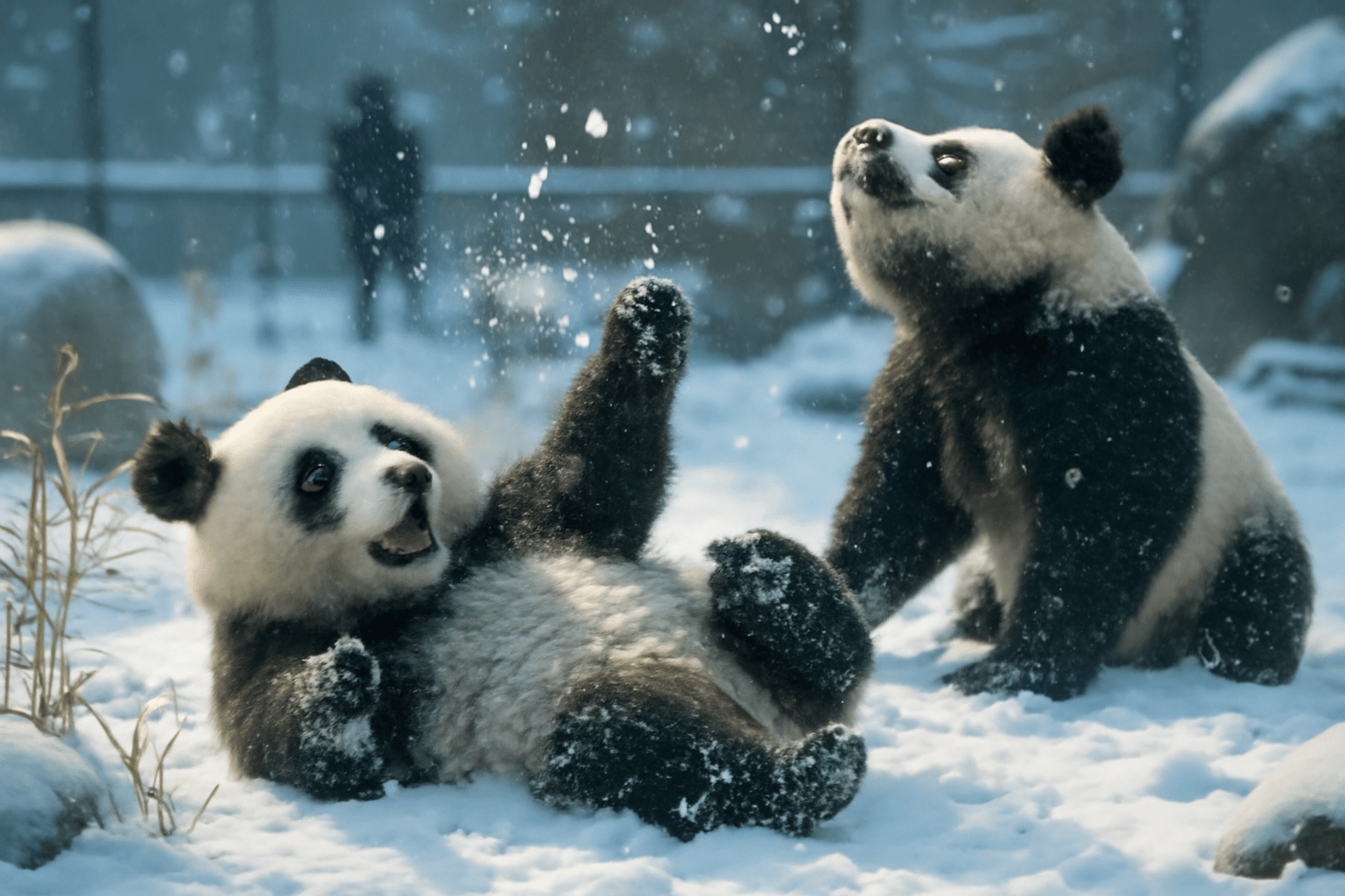 Pandy ve washingtonu si uzivaji snehove radovanky 1770159646929