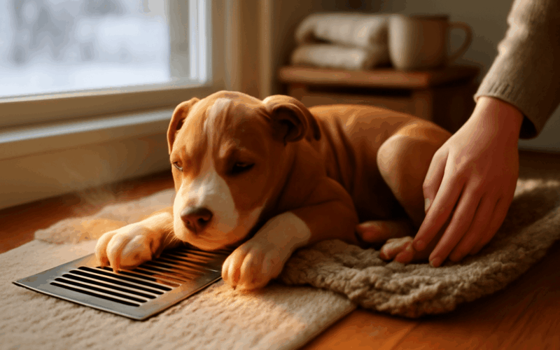 Pestounske stene pit bulla piglet si zabralo ventil s teplym 1769994067902